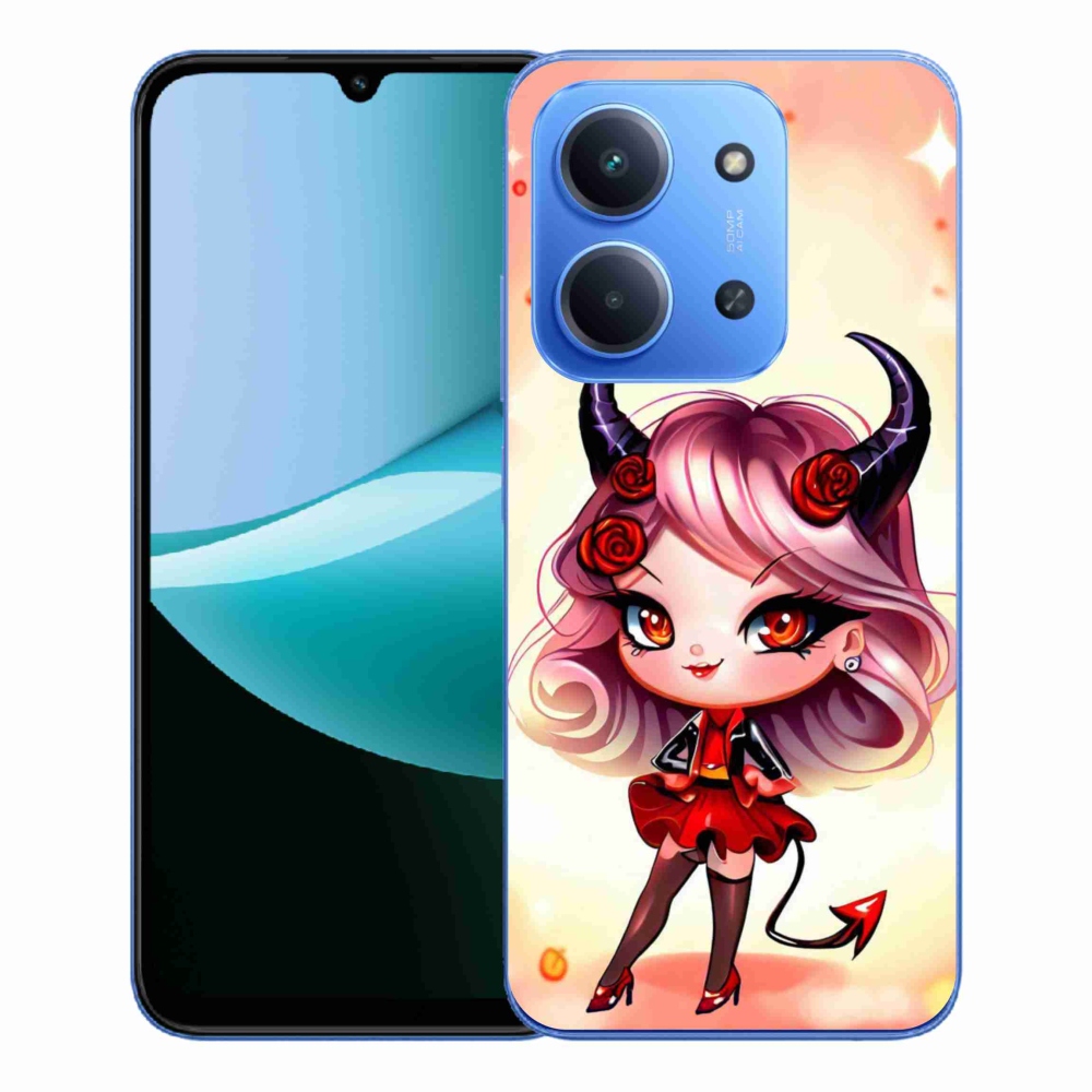 Gelový kryt mmCase na Xiaomi Redmi 15C 4G/5G (173mm) - kreslená čertice