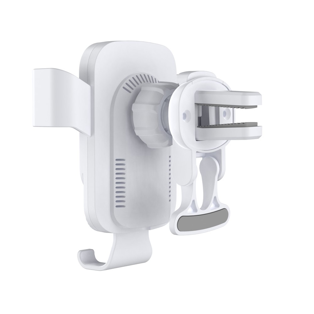 CF96 bezdrátová nabíječka do auta s držákem do ventilace 15 W - bílá