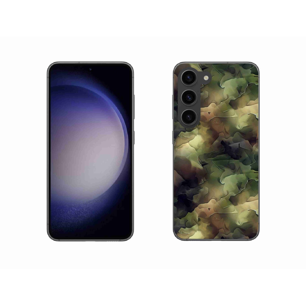 Gelový kryt mmCase na Samsung Galaxy S23 5G - maskáčový vzor 10