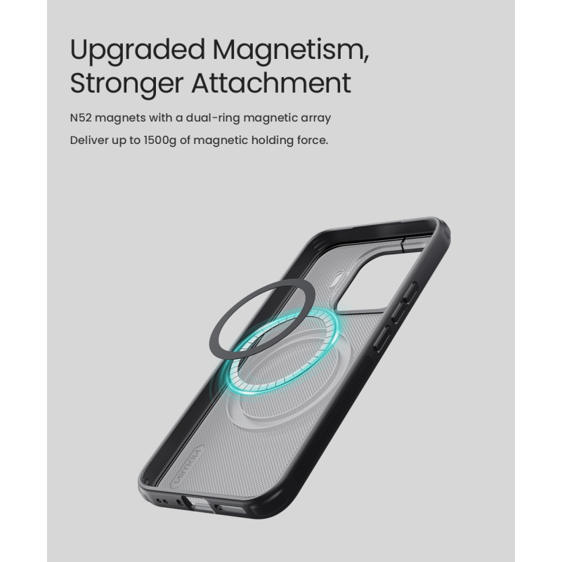 Nillkin Super Frosted PRO Magnetic Zadní Kryt pro Xiaomi 17T Pro Transparent Black