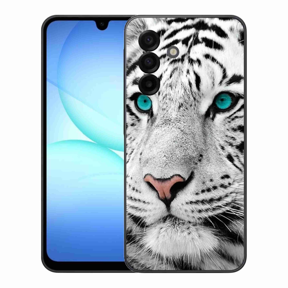 Gelový kryt mmCase na Samsung Galaxy A17 4G/5G - bílý tygr