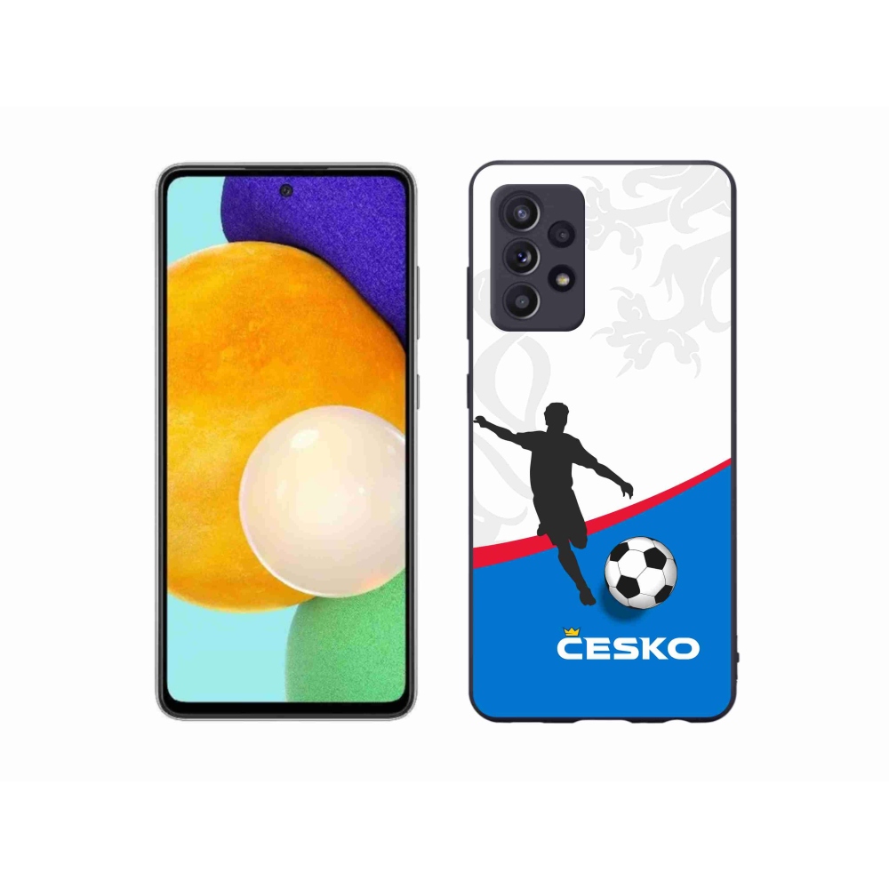 Gelový kryt mmCase na Samsung Galaxy A52s 5G - fotbal Česko 1
