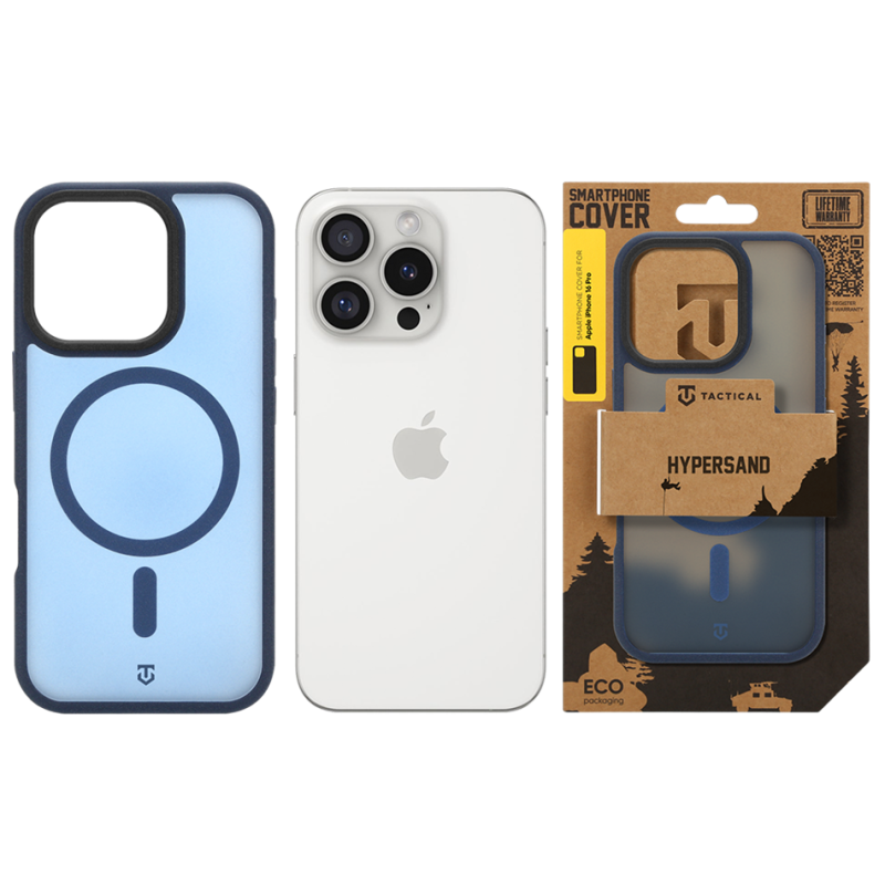 Tactical MagForce Hypersand Kryt pro Apple iPhone 16 Pro Deep Blue