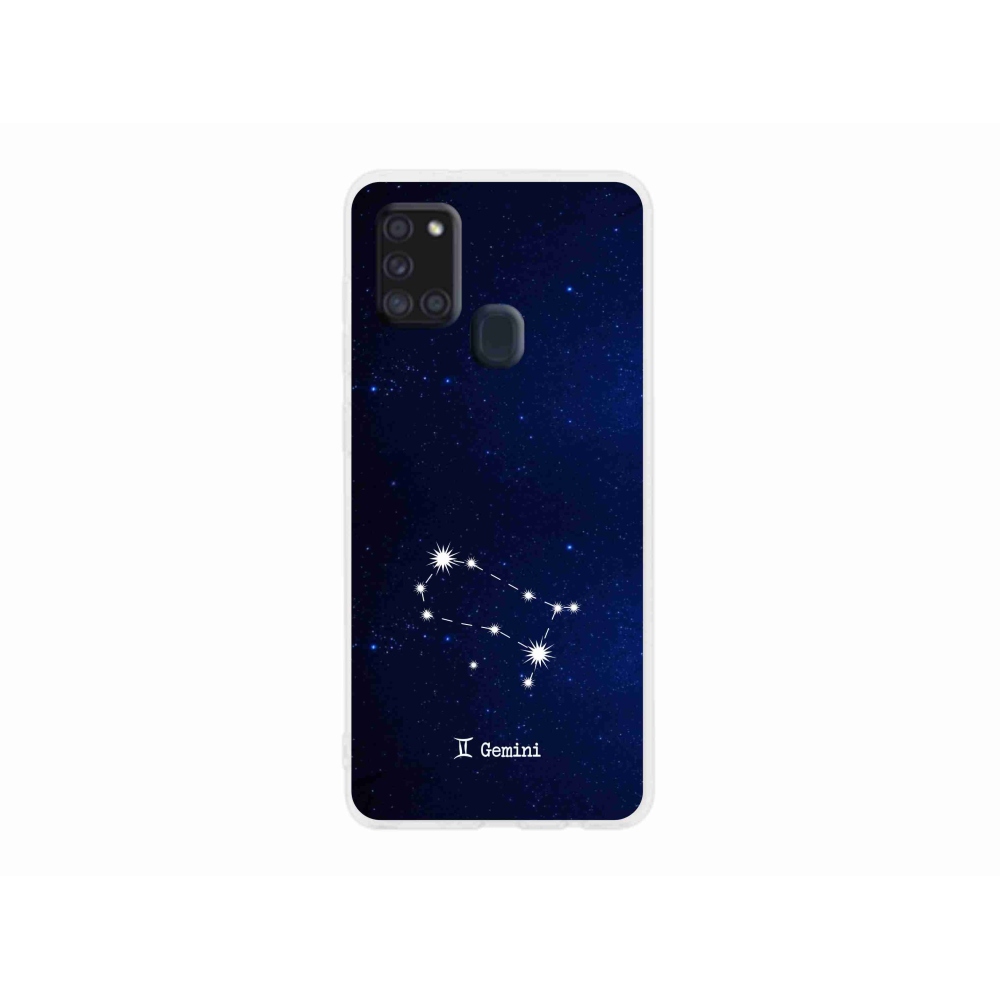 Gelový kryt mmCase na Samsung Galaxy A21s - souhvězdí Blíženců