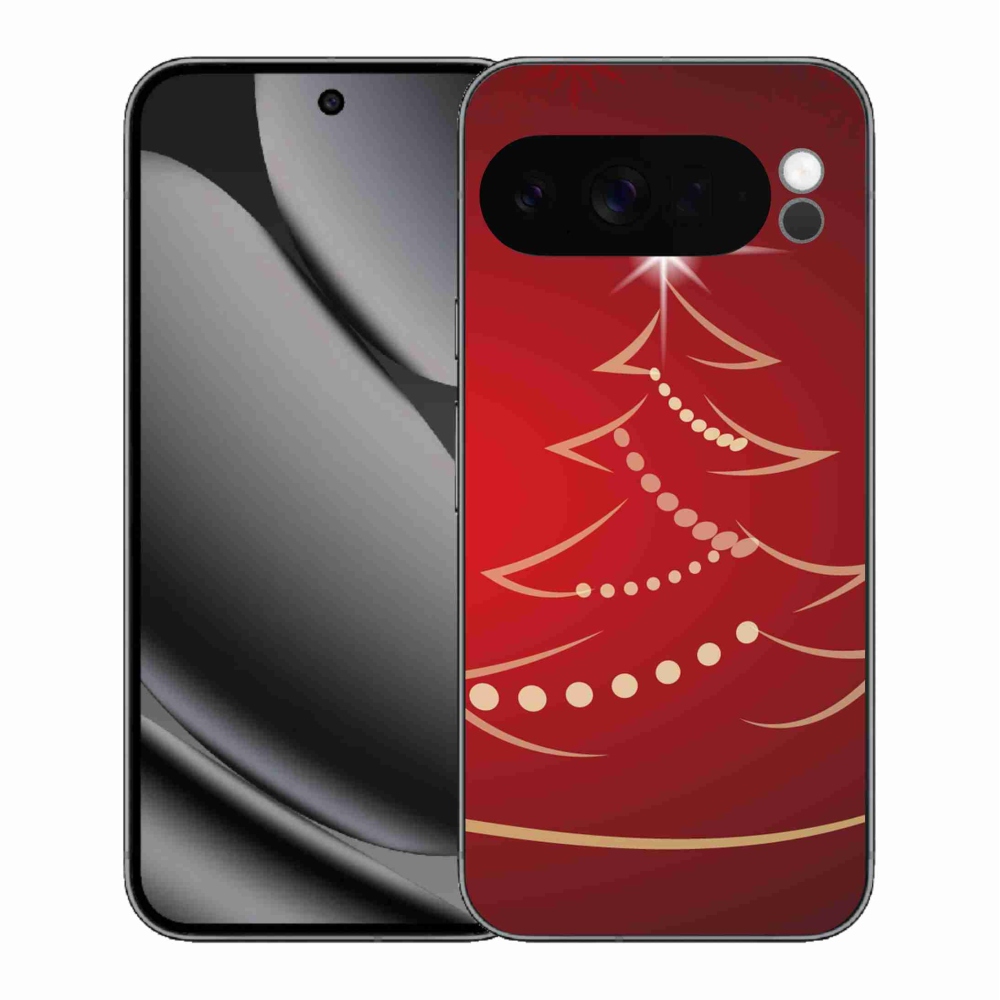 Gelový kryt mmCase na Google Pixel 10 Pro XL - kreslený vánoční stromek