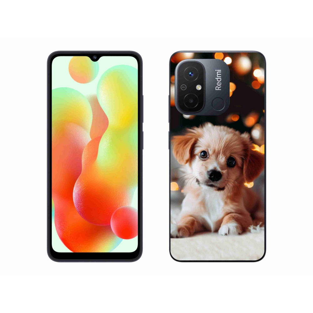 Gelový kryt mmCase na Xiaomi Redmi 12C - štěňátko