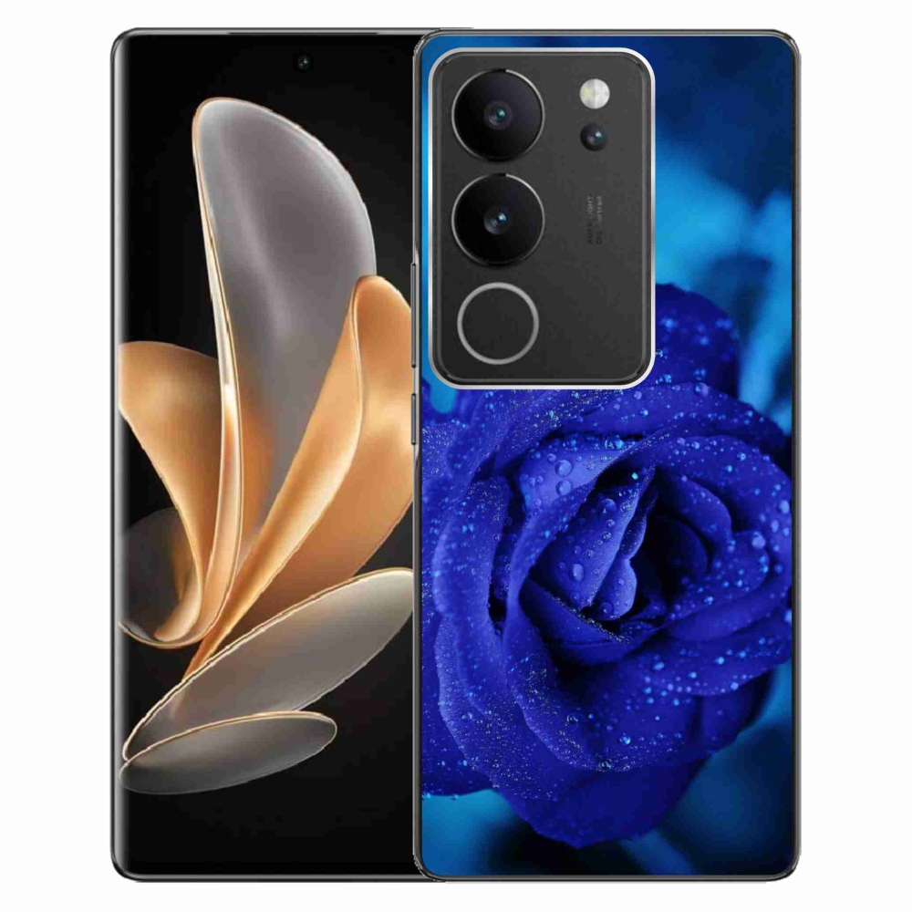 Gelový obal mmCase na Vivo V29 5G - modrá růže