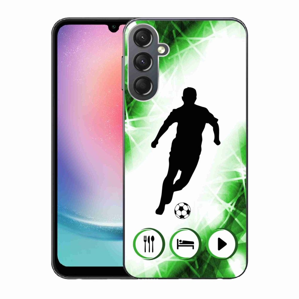 Gelový kryt mmCase na Samsung Galaxy A24 - fotbalista