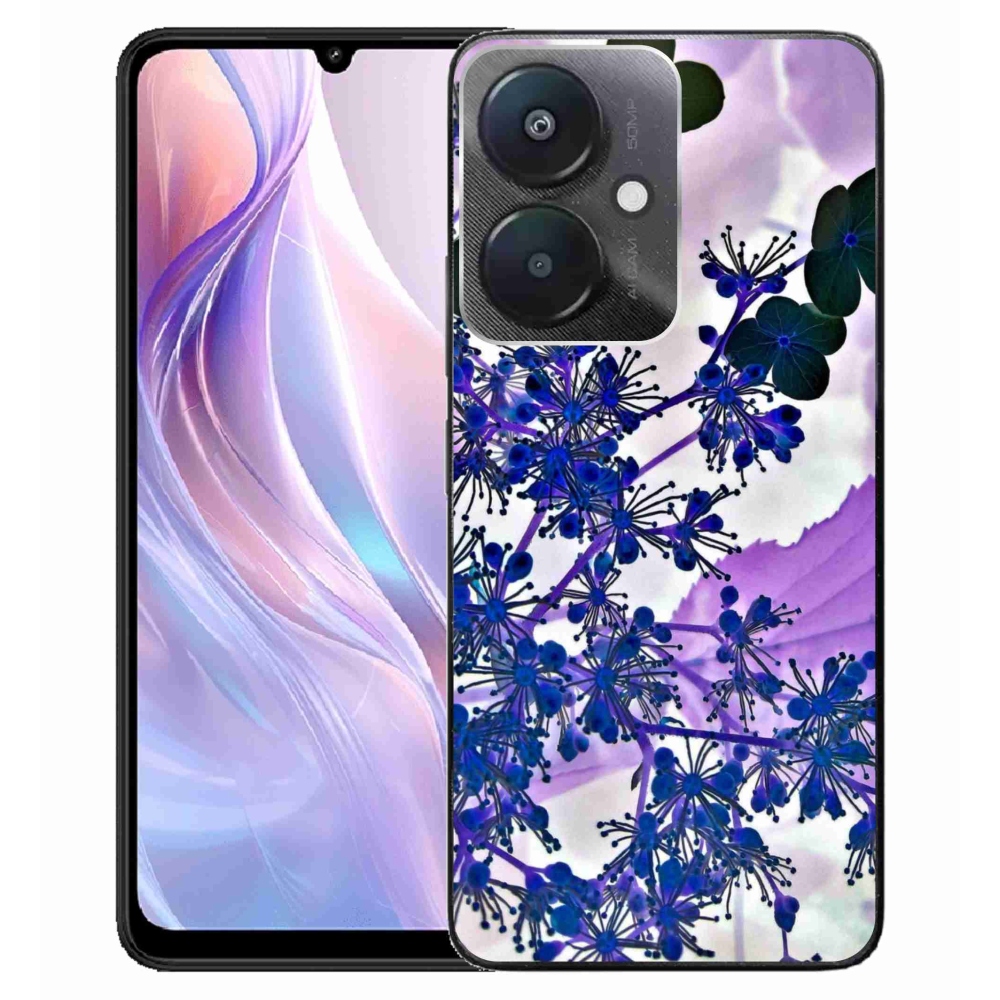 Gelový kryt mmCase na Xiaomi Redmi 13C 5G - květ hortenzie