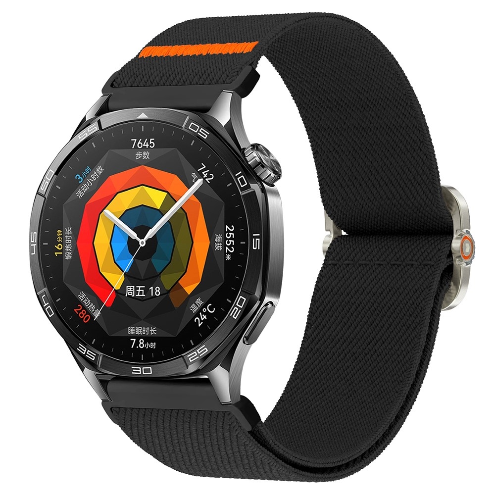 Wriston nylonový elastický řemínek 20mm na Samsung Galaxy Watch7 44mm/40mm - černý