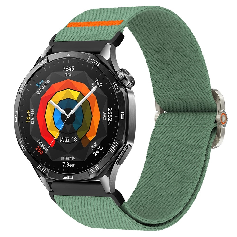 Wriston nylonový elastický řemínek 20mm na Samsung Galaxy Watch7 44mm/40mm - tmavězelený