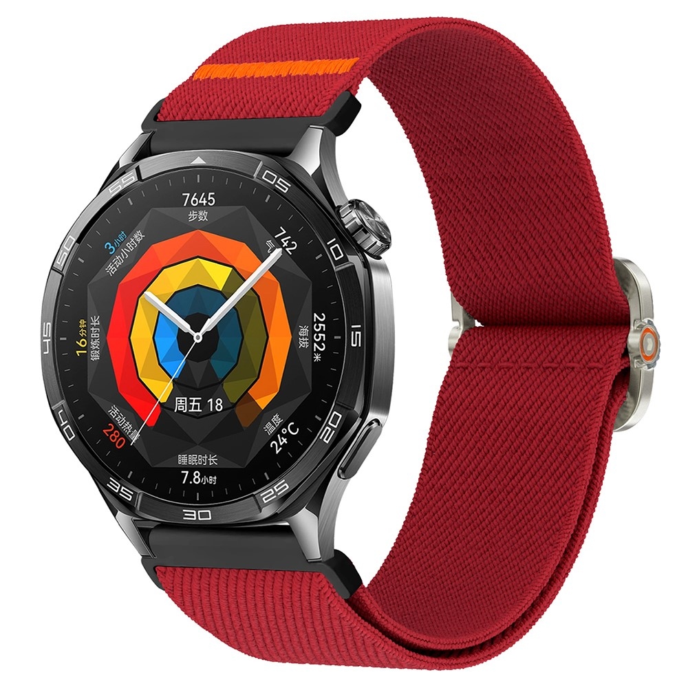 Wriston nylonový elastický řemínek 20mm na Samsung Galaxy Watch7 44mm/40mm - vínový