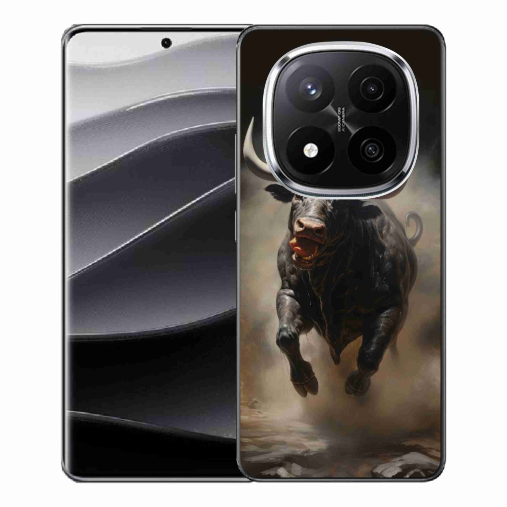 Gelový kryt mmCase na Xiaomi Redmi Note 14 Pro+ 5G - rozzuřený býk