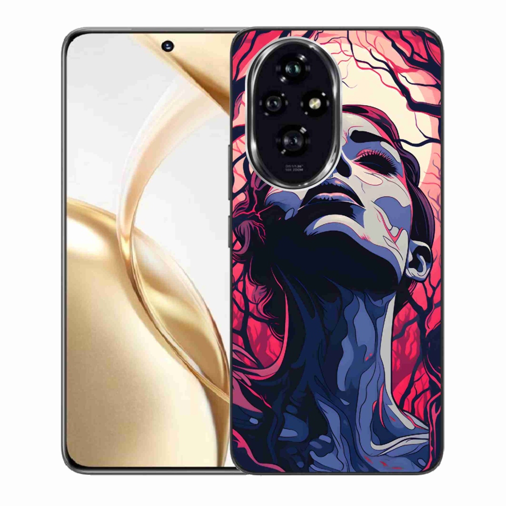 Gelový kryt mmCase na Honor 200 5G - abstraktní obličej