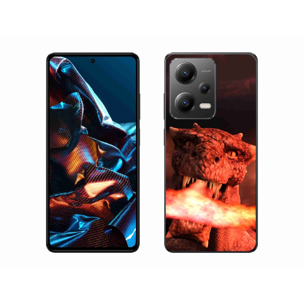 Gelový kryt mmCase na mobil Xiaomi Redmi Note 12 Pro 5G - drak
