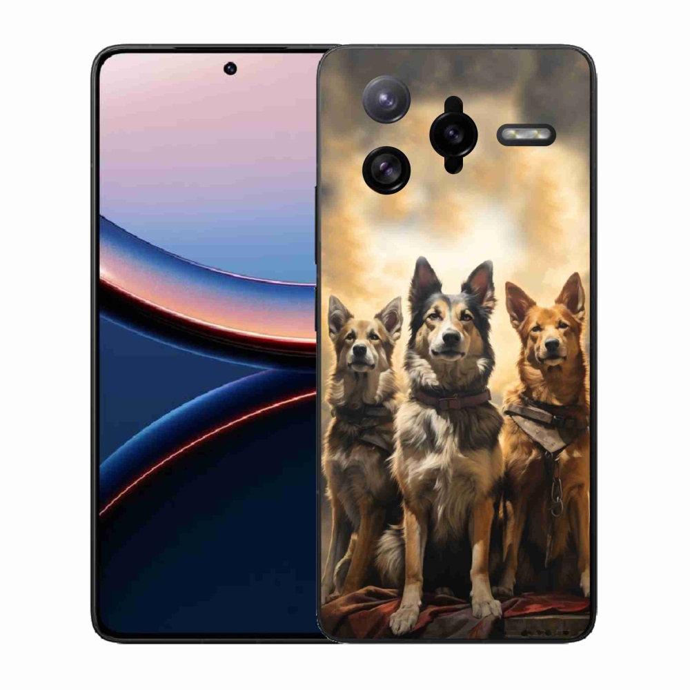 Gelový kryt mmCase na Xiaomi Poco F7 Ultra - tři psi