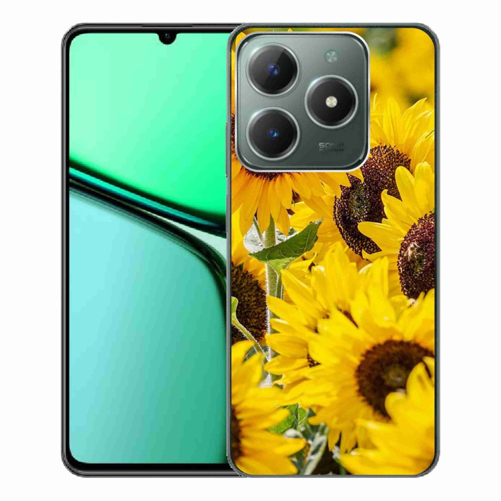 Gelový kryt mmCase na Realme C61 - slunečnice