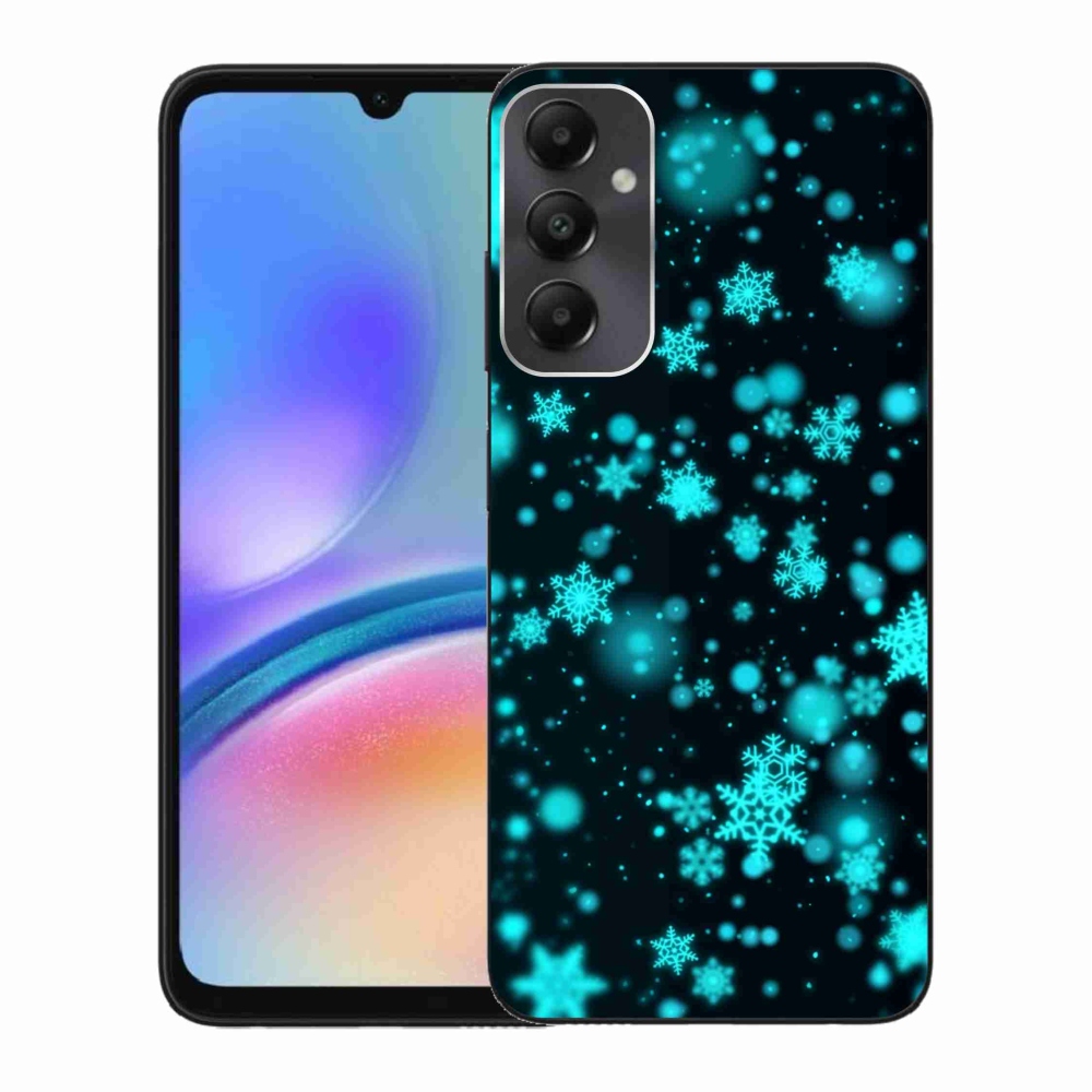 Gelový kryt mmCase na Samsung Galaxy A05s - sněhové vločky 1