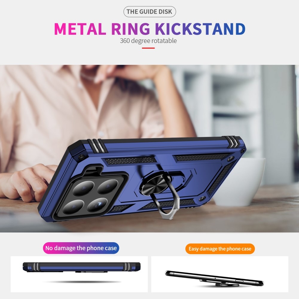 Rings odolný kryt na Xiaomi 15 - modrý