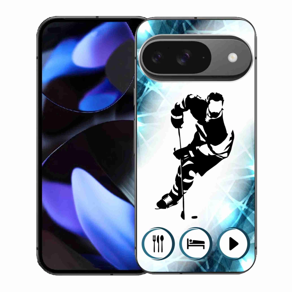 Gelový kryt mmCase na Google Pixel 9/9 Pro - hokej 1