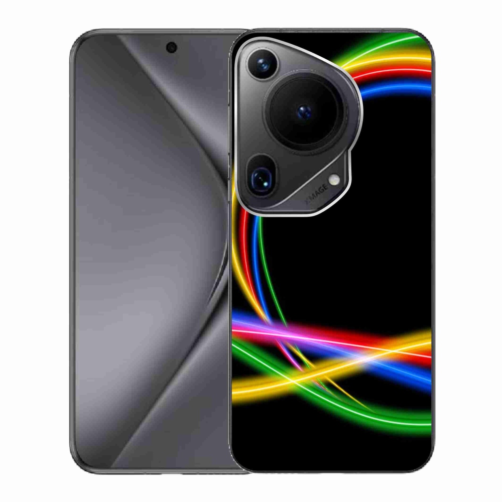 Gelový obal mmCase na Huawei Pura 70 Ultra - neonové kruhy