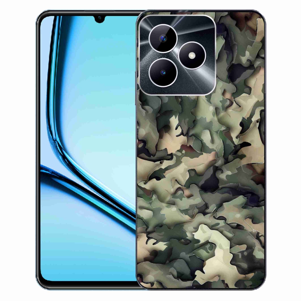 Gelový kryt mmCase na Realme Note 50 - maskáčový vzor 9