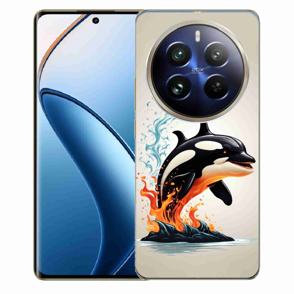 Gelový kryt mmCase na Realme 12 Pro 5G/12 Pro+ 5G - kosatka