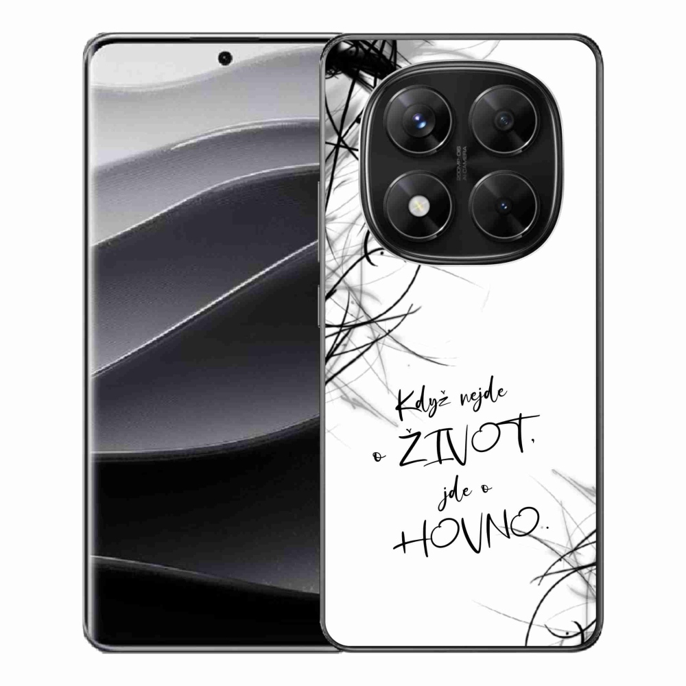 Gelový kryt mmCase na Xiaomi Redmi Note 14 Pro 5G/Poco X7 5G - vtipný text 16 bílé pozadí