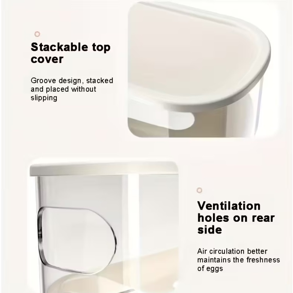 Dvoupatrový organizér na vajíčka do lednice