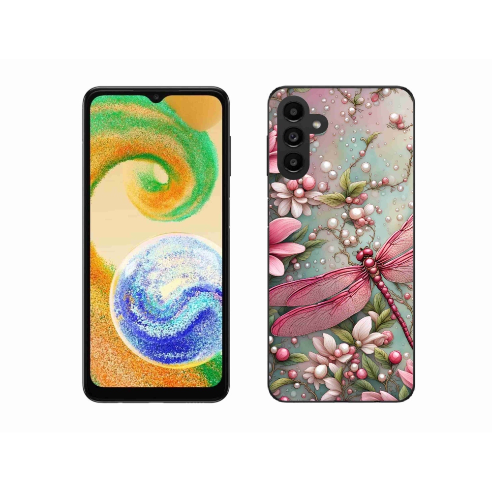 Gelový kryt mmCase na Samsung Galaxy A04s (164.7x76.7x9.1mm) - vážka
