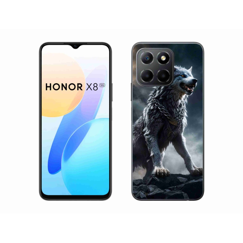 Gelový kryt mmCase na Honor X8 5G - vlk 1