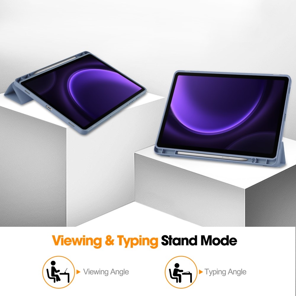 Case chytré zavírací pouzdro na Samsung Galaxy Tab S9 FE/Tab S10 FE - fialové