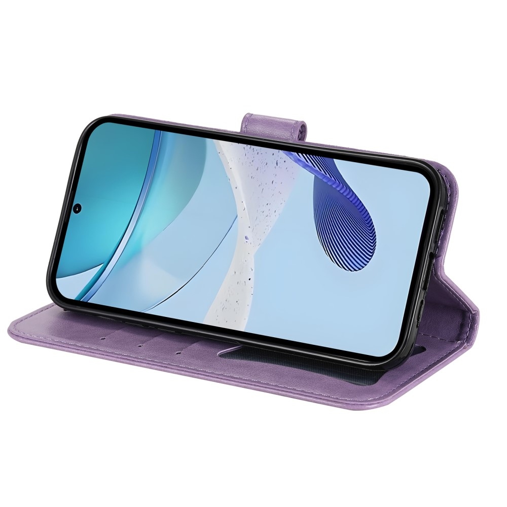 Mandala knížkové pouzdro na Realme C75 - fialové
