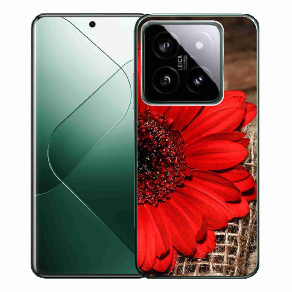 Gelový kryt mmCase na Xiaomi 14 Pro - gerbera