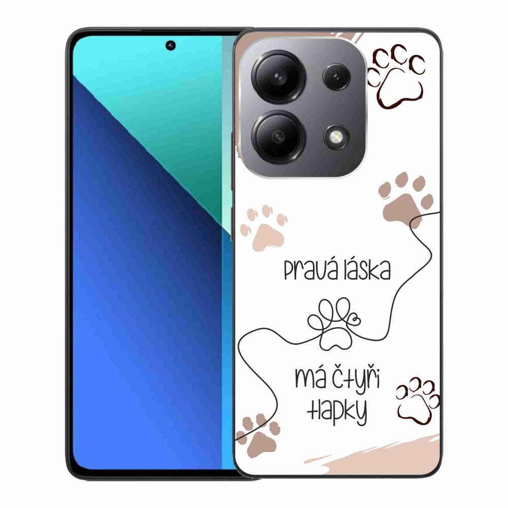 Gelový kryt mmCase na Xiaomi Redmi Note 13 - psí motiv 1 bílé pozadí