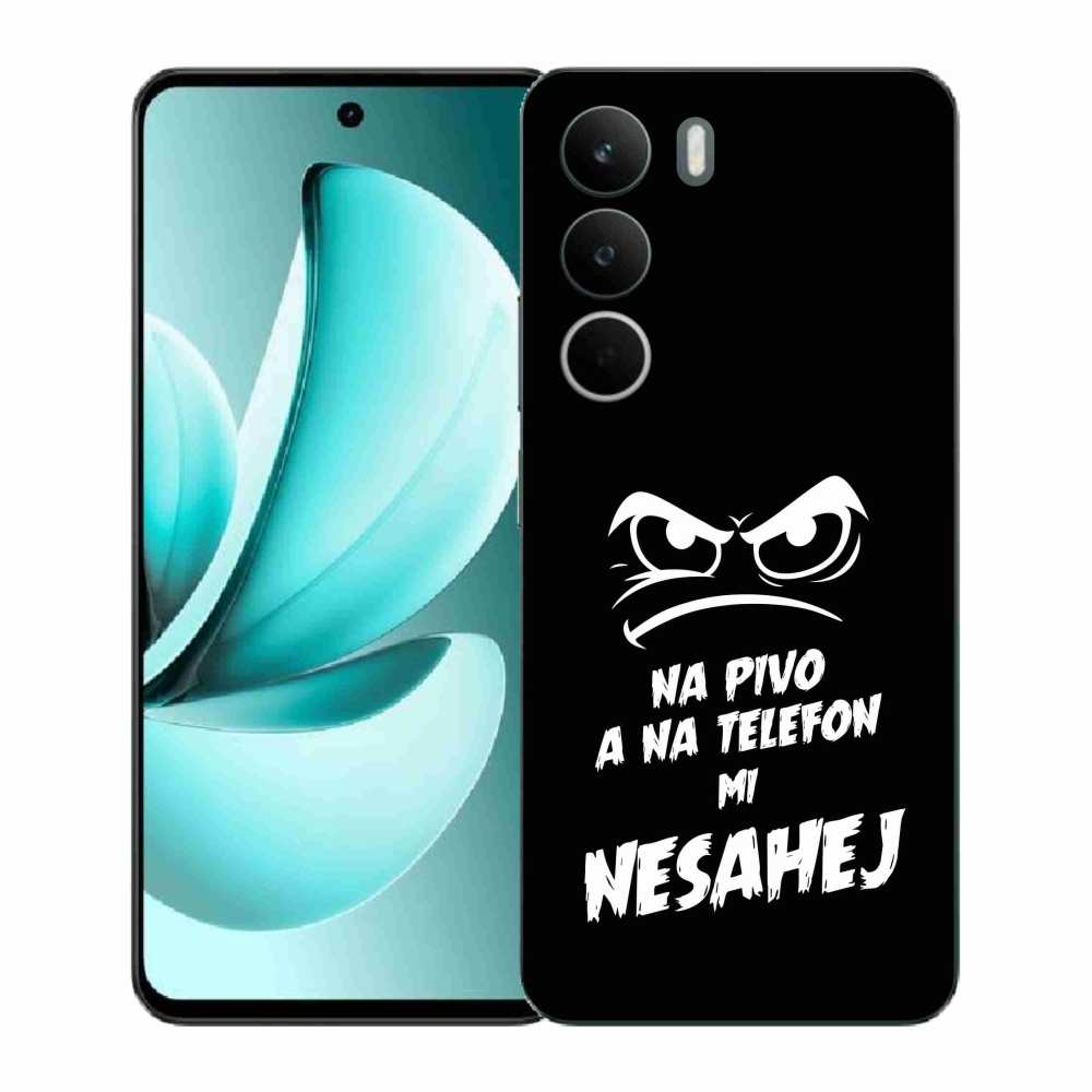 Gelový kryt mmCase na Realme C71 - pivní motiv 2 černé pozadí