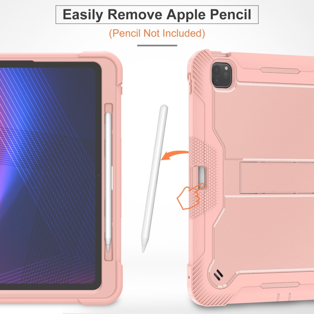 Kick odolný hybridní obal na iPad Pro 13 (2024) - růžovozlatý