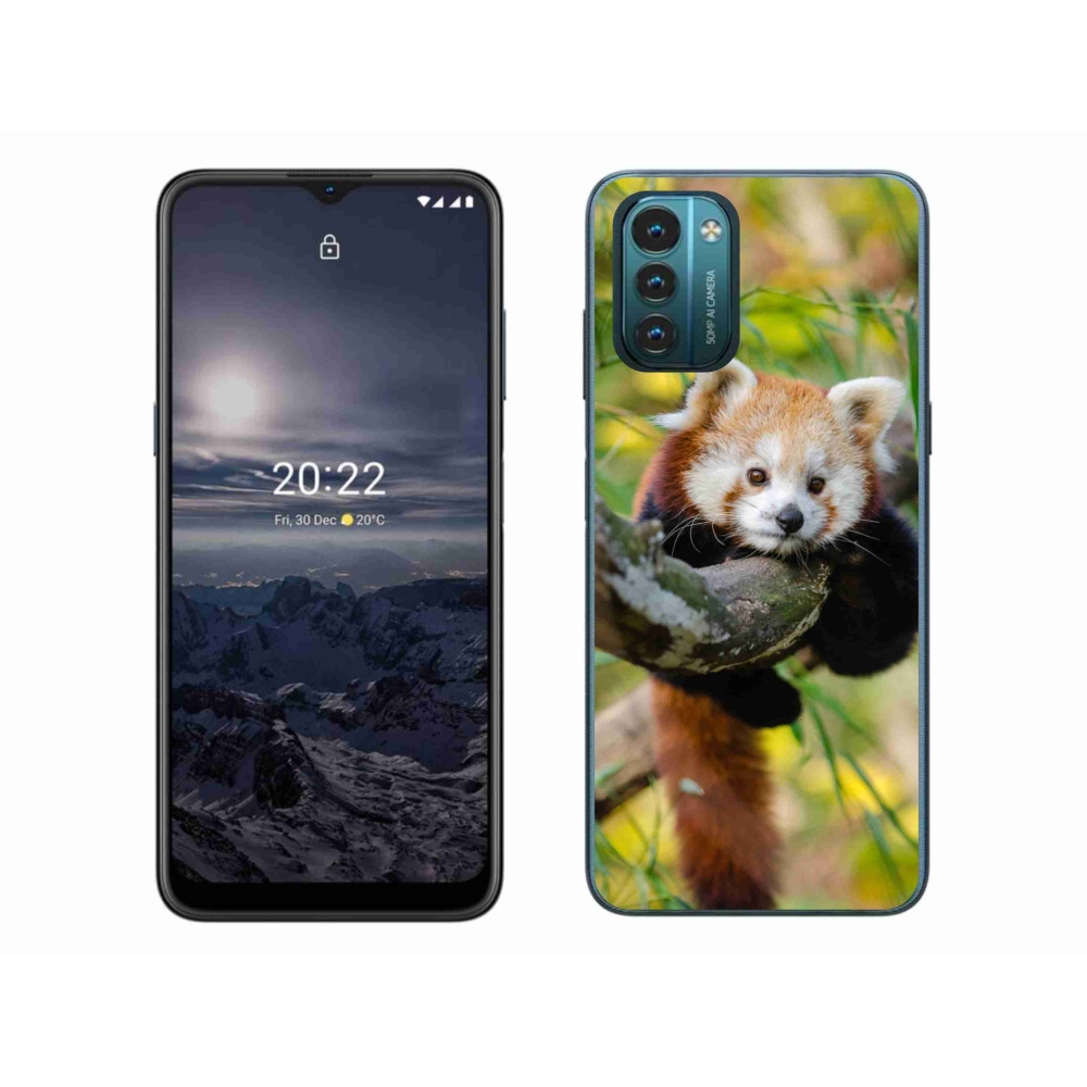 Gelový kryt mmCase na Nokia G11/G21 - panda červená