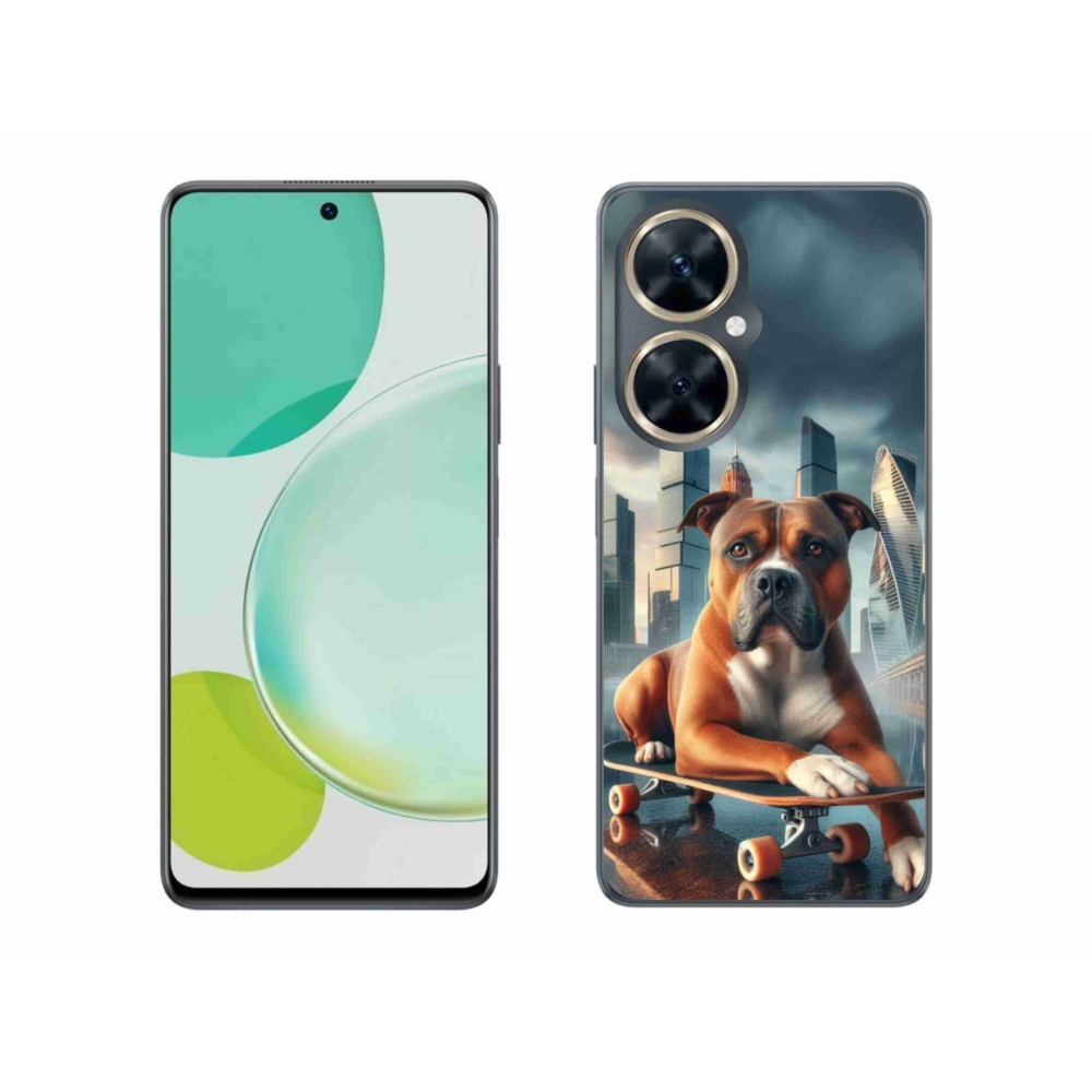 Gelový kryt mmCase na Huawei Nova 11i - pes na skateboardu
