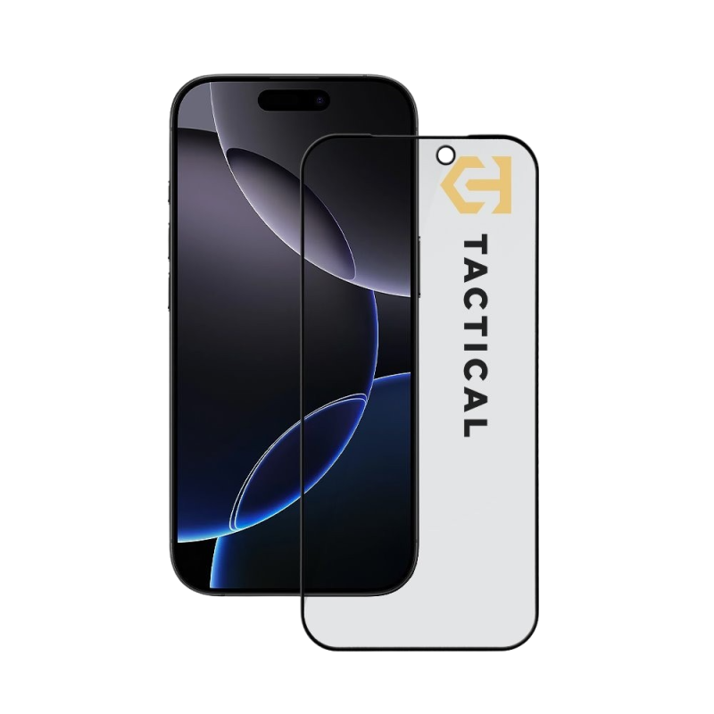 Tactical Glass Shield Privacy Stealth 5D sklo pro Apple iPhone 18 Pro Black
