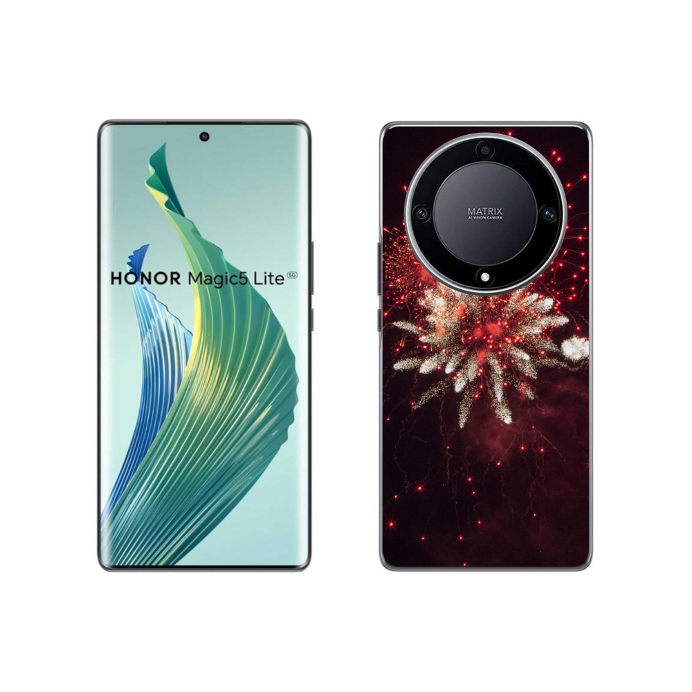 Gelový kryt mmCase na Honor Magic 5 Lite 5G - ohňostroj