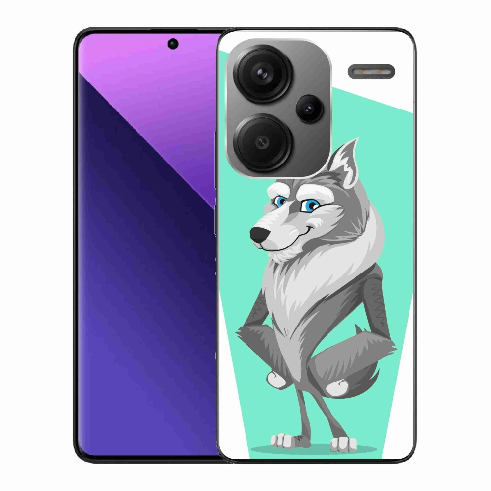 Gelový kryt mmCase na Xiaomi Redmi Note 13 Pro+ 5G - kreslený vlk
