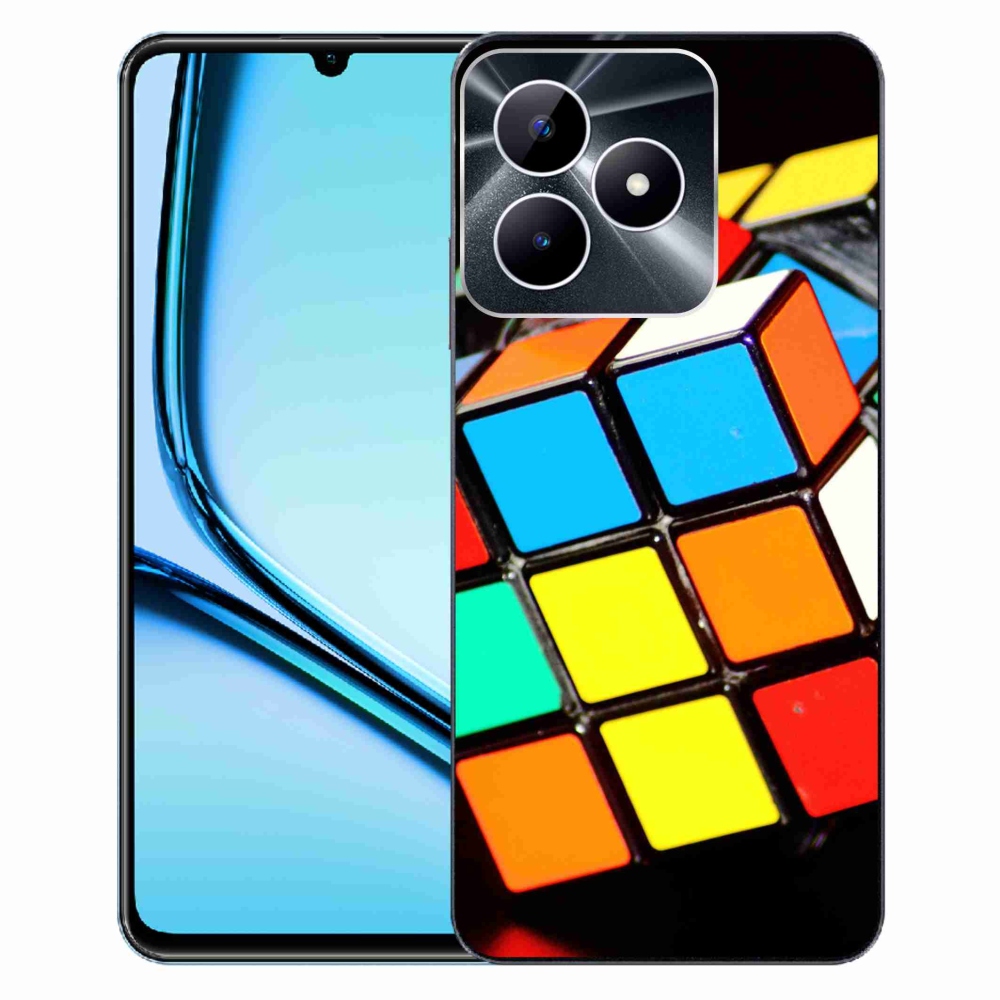 Gelový obal mmCase na Realme Note 50 - rubikova kostka