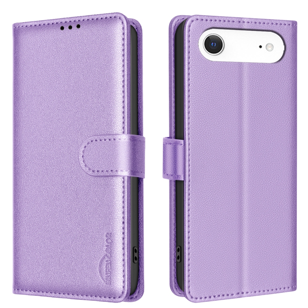 BINFEN knížkové pouzdro na mobil iPhone 17 Air - fialové