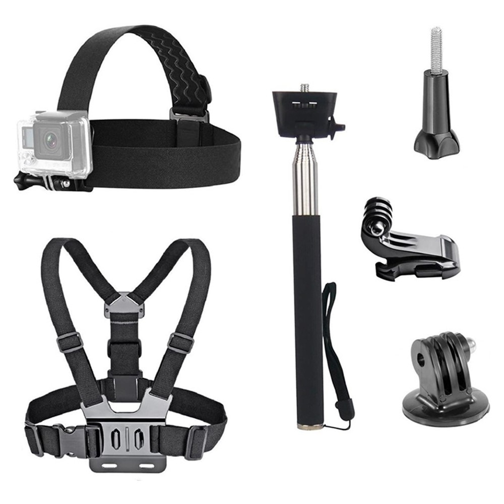 Univerzální 6v1 sada příslušenství pro GoPro a akční kamery