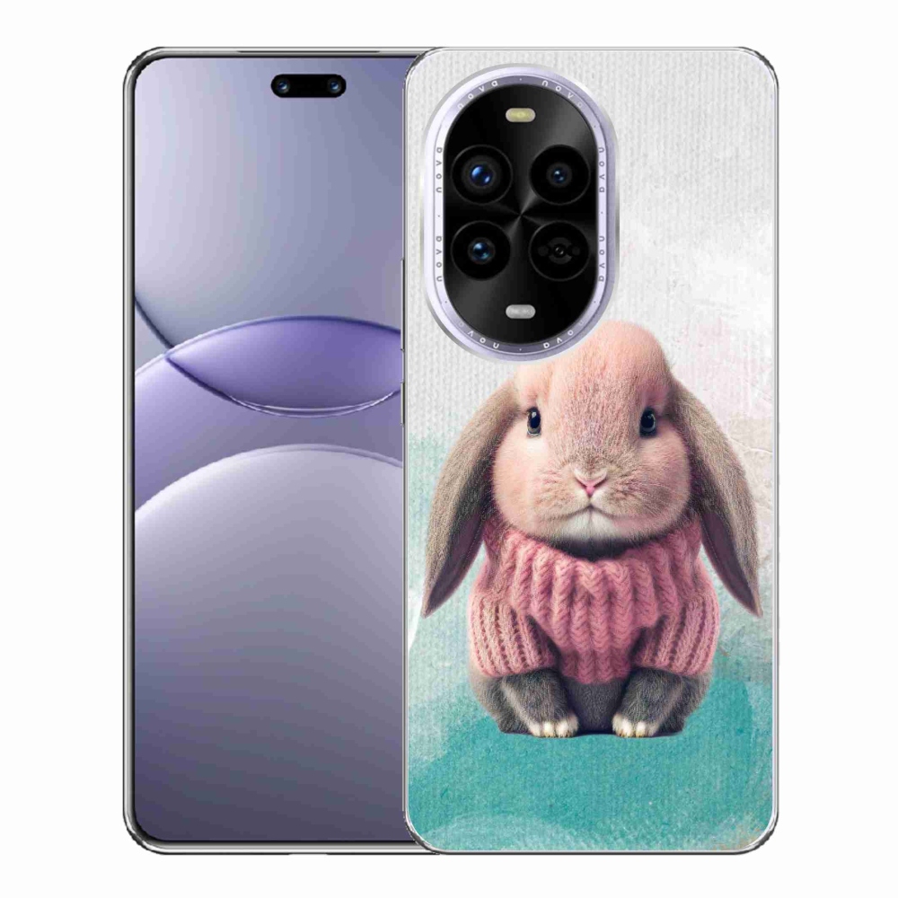 Gelový kryt mmCase na Huawei Nova 13 Pro 5G - králíček ve svetru