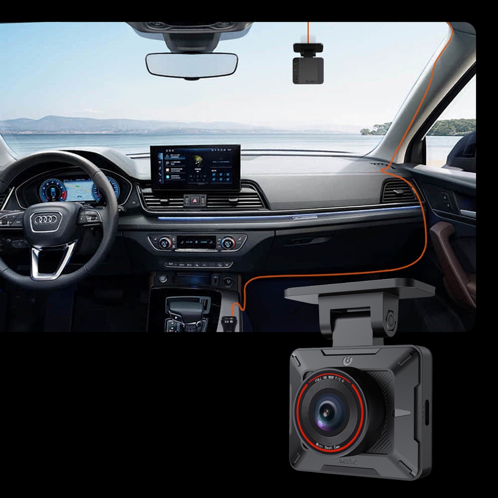 AKEEYO P1 Full HD autokamera 30 fps s WiFi a G senzorem - černá