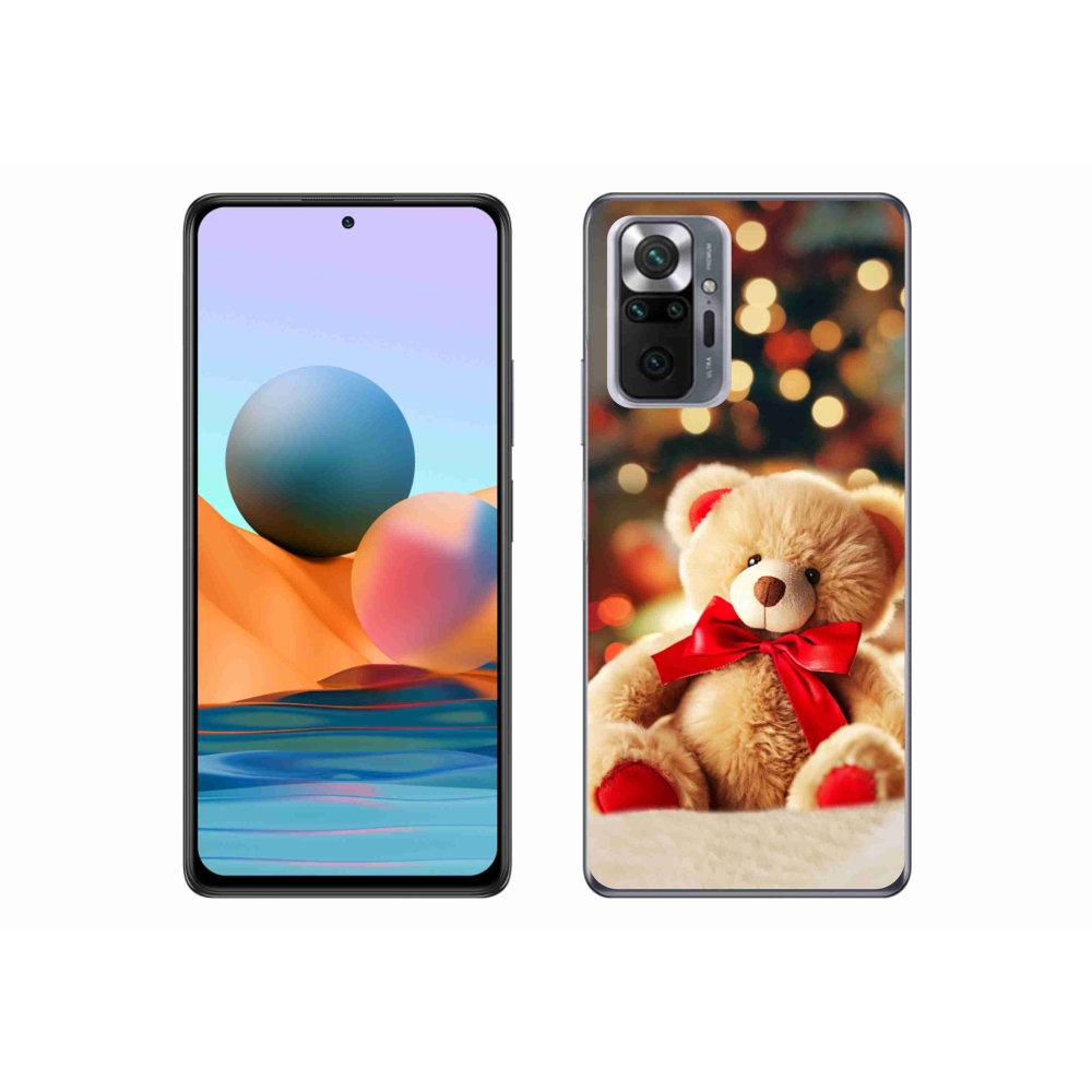 Gelový kryt mmCase na Xiaomi Redmi Note 10 Pro - plyšový medvídek