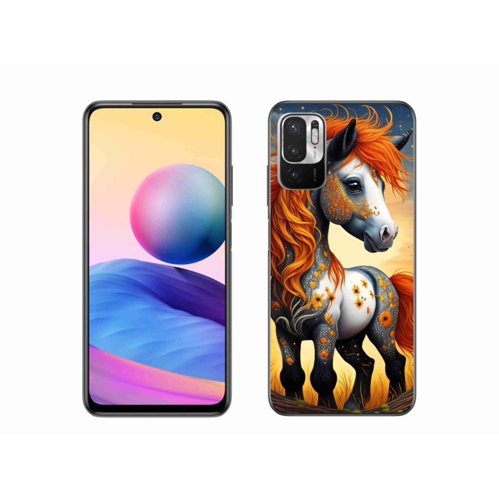 Gelový kryt mmCase na Xiaomi Redmi Note 10 5G - barevný poník