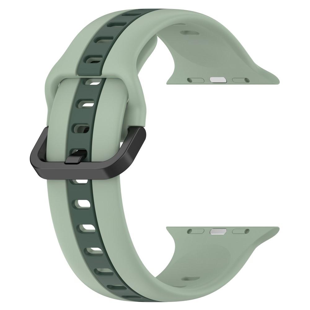 Strap silikonový řemínek na Apple Watch Ultra/Ultra 2 49mm/SE/SE 2022/2023 44mm/9/8/7 45mm/6/5/4 44mm/3/2/1 42 mm - zelený/tmavězelený
